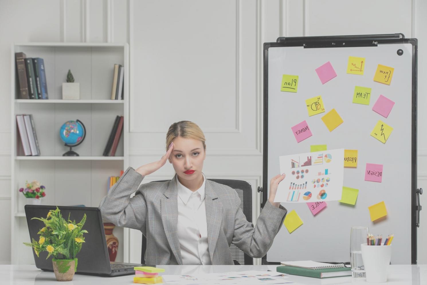 Professional workspace with link building strategy materials